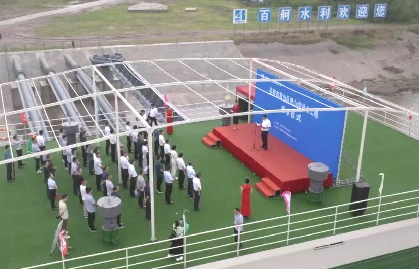 又一“抗旱神器”投入使用 國內最長取水泵船正式通水運行